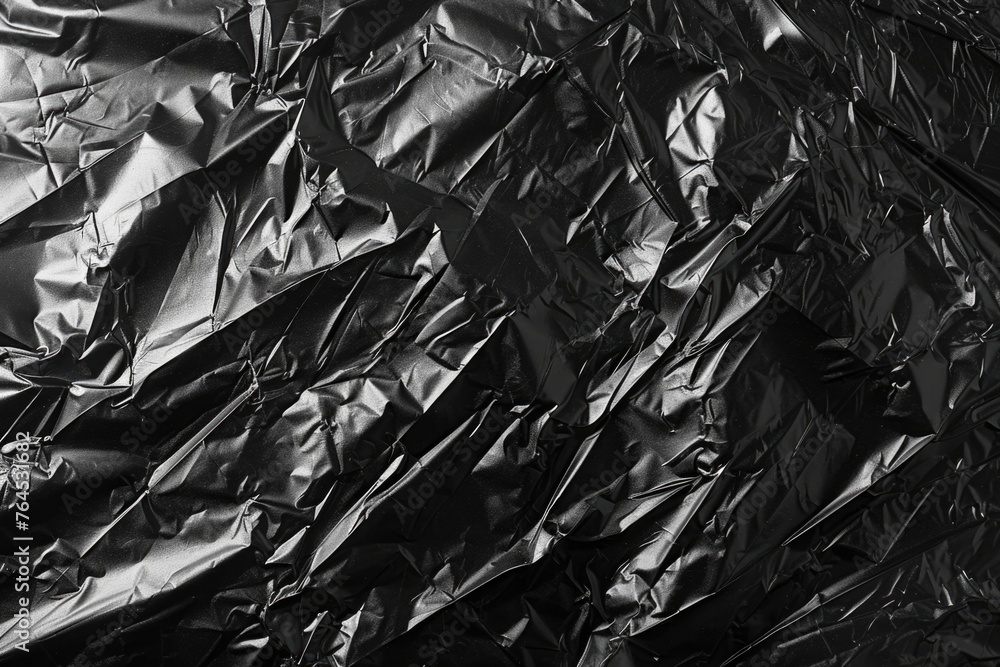 Poster a black and white photo of a sheet of foil. suitable for various design projects