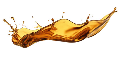 Oil splash  isolated on transparent and white background.PNG image.	
