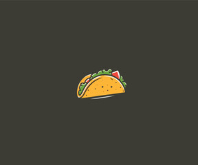taco logo design template