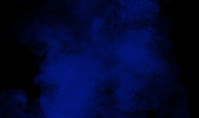 Obraz na płótnie Canvas Blue smoke on black background