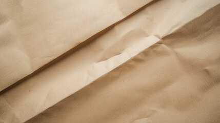 Detailed close up of a piece of brown paper. Suitable for backgrounds or textures