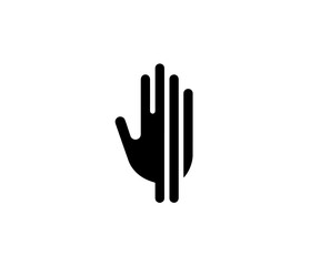 hand logo design template