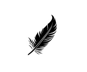 feather logo design template