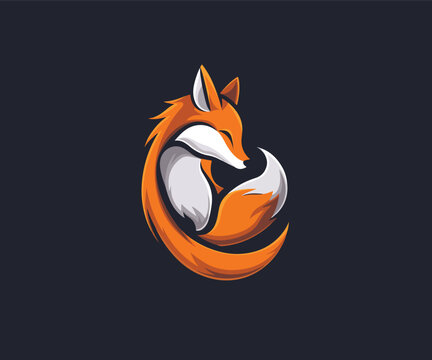 fox logo design template