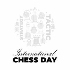 Fototapeta na wymiar International chess day
