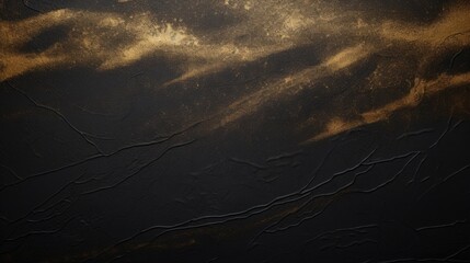 Black background with grunge texture decorated with Shiny golden lines. black gold luxury background
