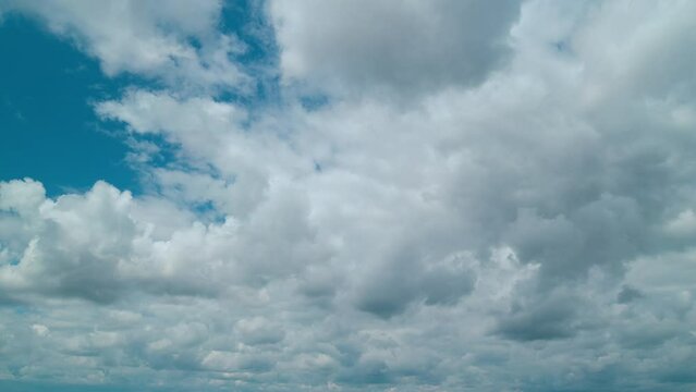 Sky And Clouds At Day. High Clouds. Different Shades Cloud With Color Sky. Sky With Clouds Weather Nature Cloud Blue.