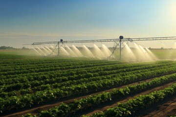 Irrigation System and Crop Sprinklers in the concept of efficient water management and irrigation practices