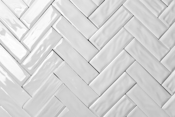 Detailed shot of a white tiled wall, suitable for architectural or interior design projects