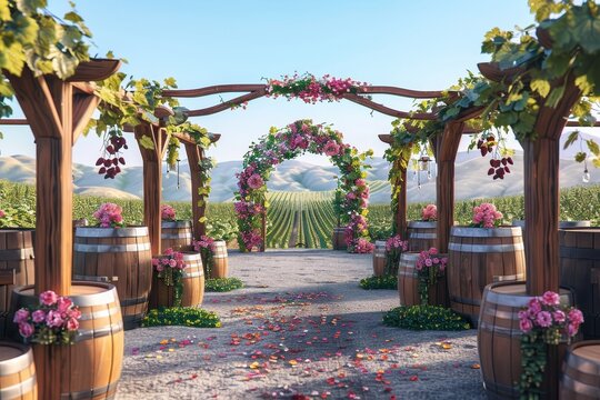 Vineyard Wedding Venue a vineyard wedding venue with rolling hills
