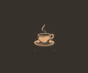 coffee cup logo design template