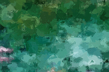 Oil paintings and various flowers, tigers, leaves, fish, birds, and Paisley are beautiful