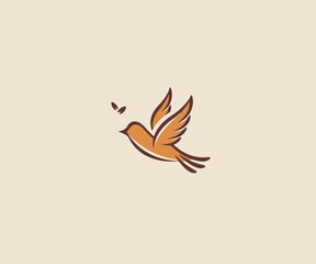 bird logo design template