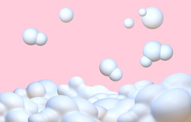 泡の3ｄイラスト背景