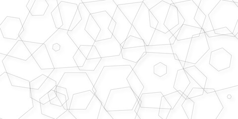 Abstract medical pattern, or technology background with hexagons outlines, figures vector backdrop, wallpaper with texture. - obrazy, fototapety, plakaty