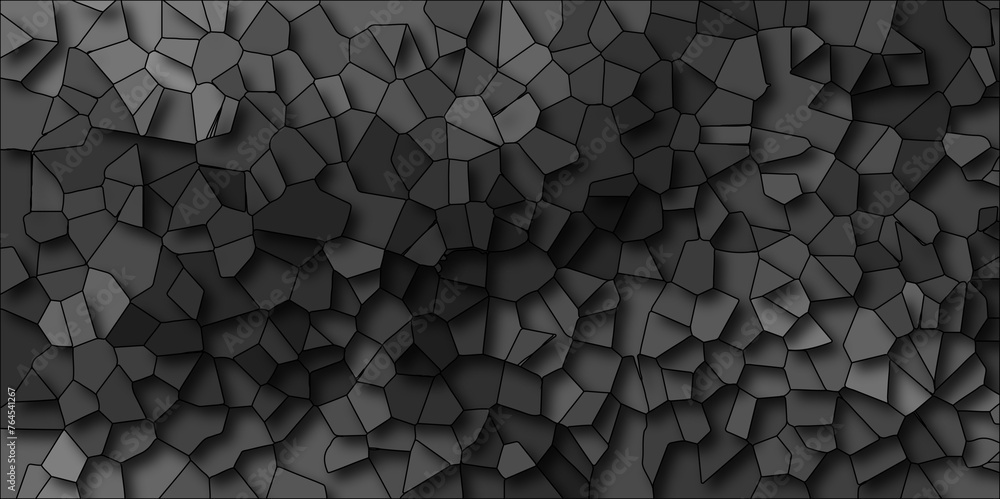 Poster seamless pattern mosaic marble pattern texture with seamless shapes. dark and light gray geometric m