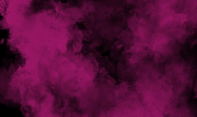 Pink smoke on black background