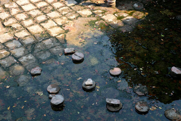 Ruins of the Great Basilica in Butrint National Park, Buthrotum, Albania. Triconch Palace at Butrint Life and death of an ancient Roman house Historical medieval Venetian Tower surrounded