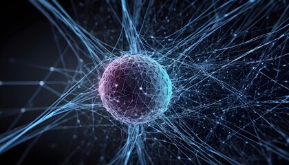 abstract 3D-rendered a virus background