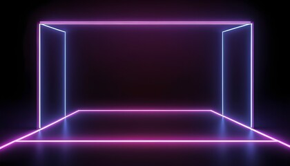 abstract background with glowing lines