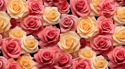 Obraz premium Colorful flowers background, season concept