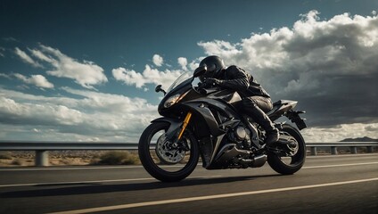 motorcycle on the road