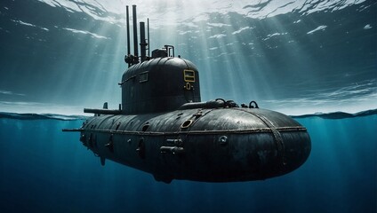 submarine in the sea - Powered by Adobe