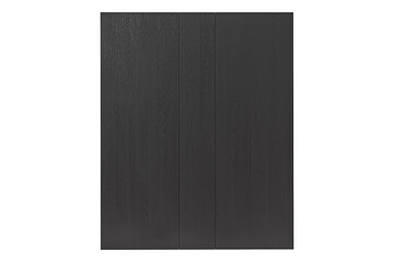 Wooden Black Modern cabinet isolated on white background. Furniture collection. Closet or wardrobe...