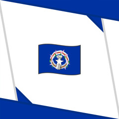 Northern Mariana Islands Flag Abstract Background Design Template. Northern Mariana Islands Independence Day Banner Social Media Post. Northern Mariana Islands Independence Day