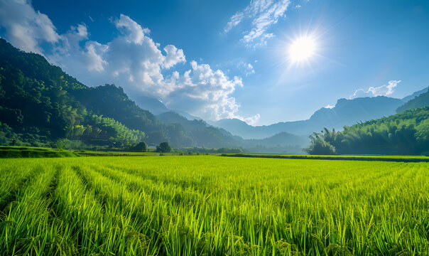 Rice Field Scenery