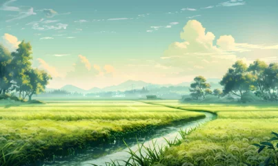  Rice Field Scenery © Nim