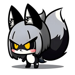 Obraz premium Cute Fox. Perfect for sticker, t-shirt or Design template. generative AI.