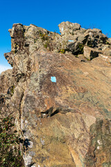 Bearfence Mountain Loop at Shenandoah National Park along the Blue Ridge Mountains in Virginia