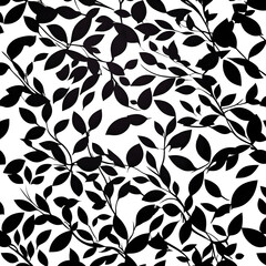 seamless pattern with leaves