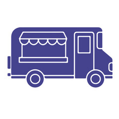 Food Truck Silhouette Icon