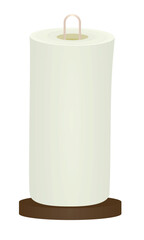 White paper towel. vector illustration