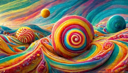 Fototapeta na wymiar background with colorful circles