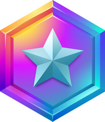 Game Badge with Star