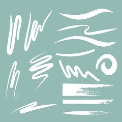 colorful watercolor brush stroke collection
