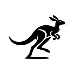 RUNNING KANGAROO LOGO VECTOR. KANGAROO LOGO DESIGN TEMPLATE