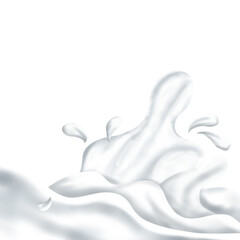 White milk liquid Splash Background 