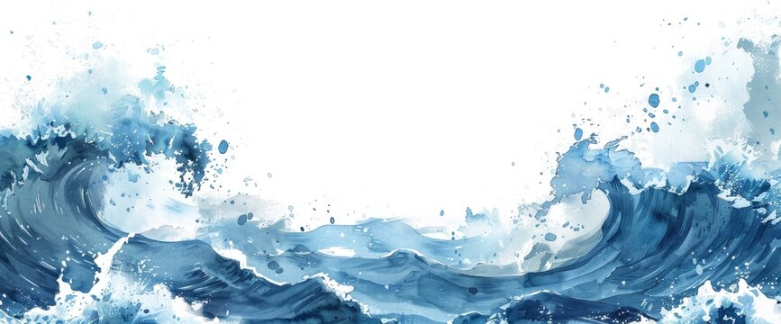 Watercolor Texture Wave Illustration, HD, Background Wallpaper, Desktop Wallpaper