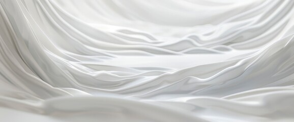 Obraz premium White Wave Background Neutral Clean Design, HD, Background Wallpaper, Desktop Wallpaper