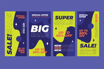Instagram Story Sale Banner Vector 3