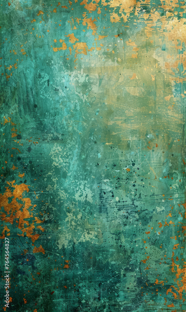 Canvas Prints Aged green grunge texture with a natural, distressed look.