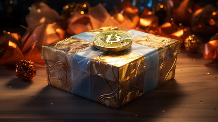 Bitcoin gift, beautiful bitcoin package. - 764565687