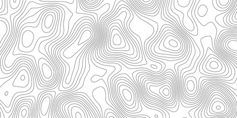 Fototapeta premium Abstract topographic contours map background. Ocean topographic line map with curvy wave isolines vector Topographic Map. 