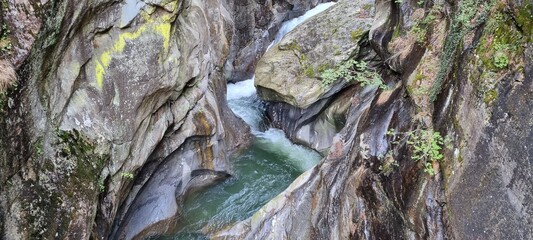 Passer Gorge - St. Leonhard in Passeier - South Tyrol - raging mountain river