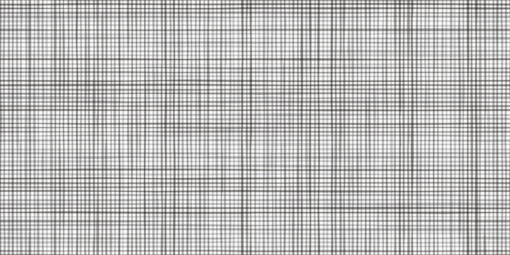 Grey mesh as a crosshatch seamless pattern. Abstract bg with random lines imitating fabric surface of canvas or rough linen material. Vector illustration