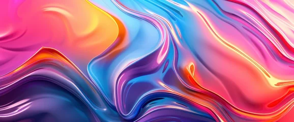 Foto op Aluminium Modern Liquid Gradient Colors Abstract, HD, Background Wallpaper, Desktop Wallpaper © Moon Art Pic